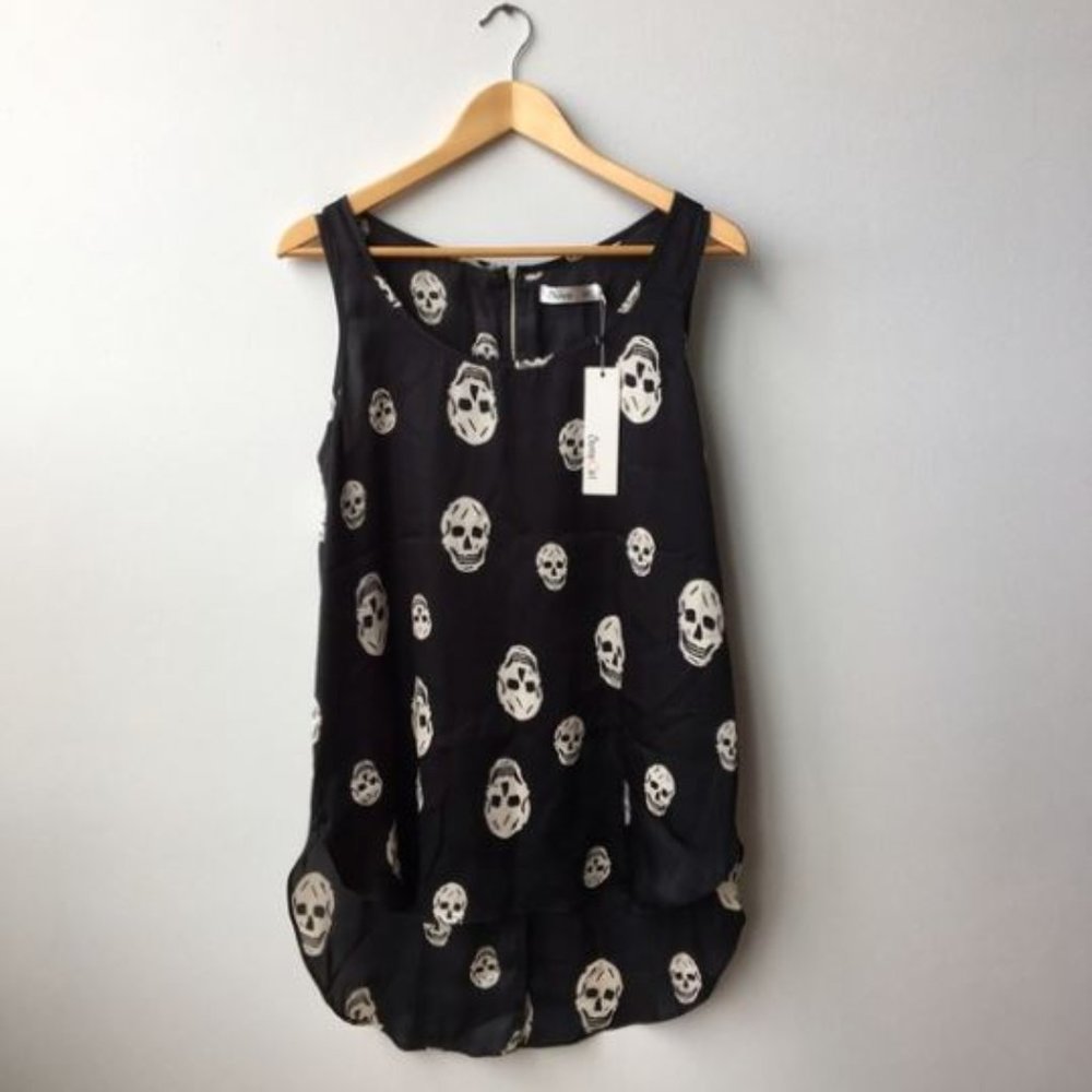ModCloth Sunny Girl Skull Tank
